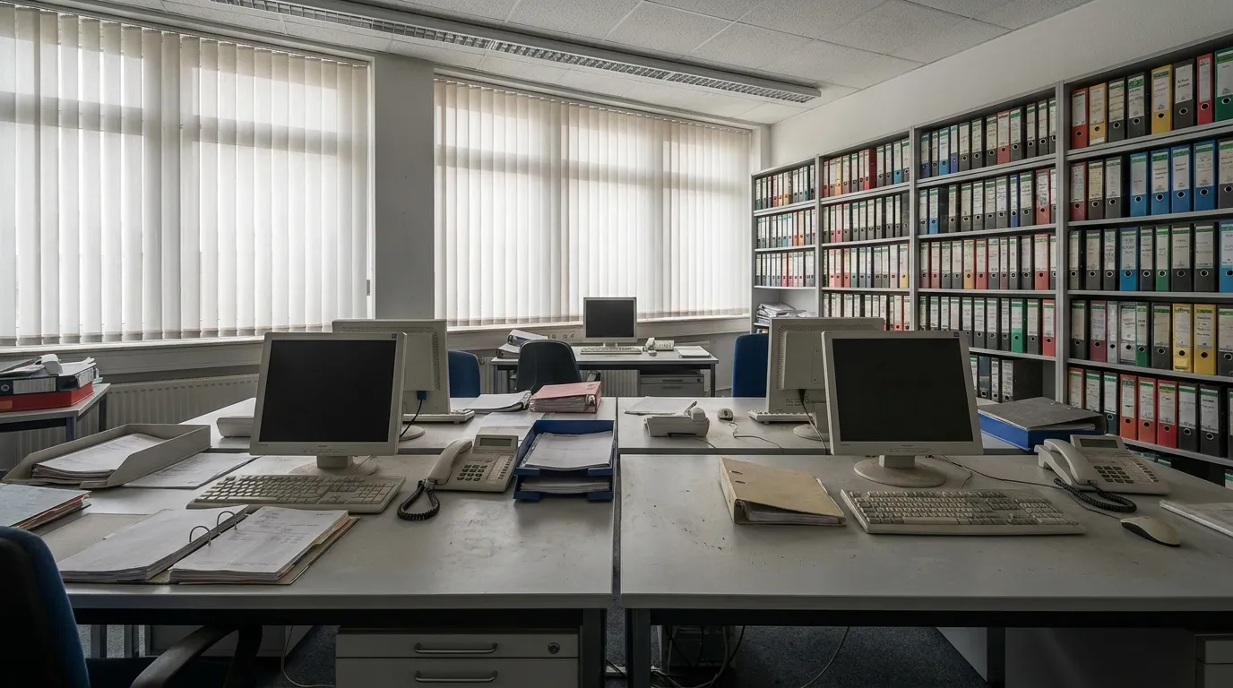 Zu entrümpelndes Büro im Landkreis Gifhorn.